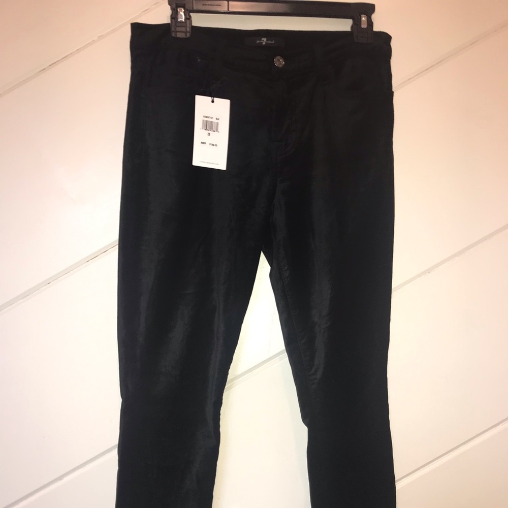 7 For All Mankind Velvet ankle skinny